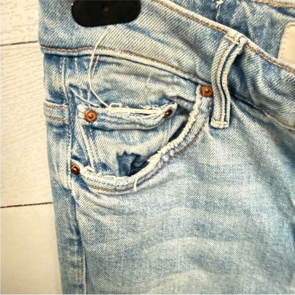 MOTHER Light Blue Flare Jeans - Picture 4 of 7